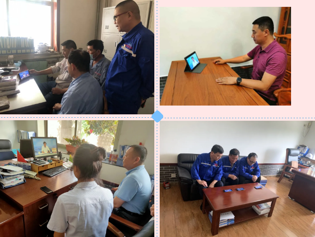 集團黨員收看區(qū)委書記李新勝講黨史上黨課94