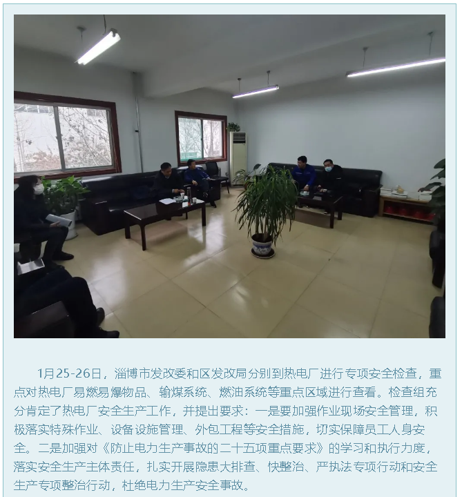 市、區(qū)發(fā)改局到熱電廠安全檢查22