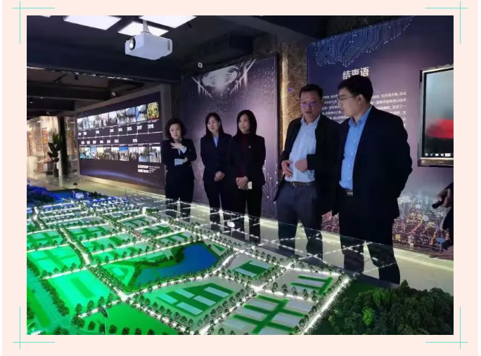 工商銀行淄博高新區(qū)支行到重山思沃瑞參觀交流90