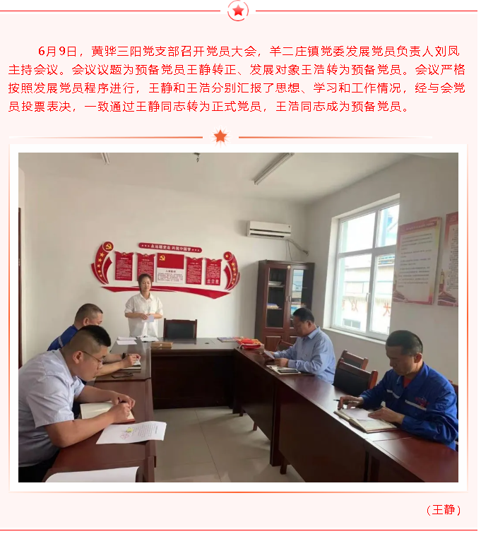 集團黨委召開發(fā)展黨員推選會議8