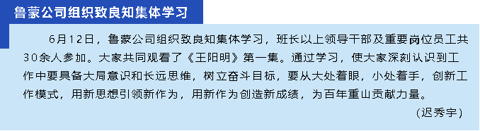 魯蒙公司組織致良知集體學(xué)習(xí)11