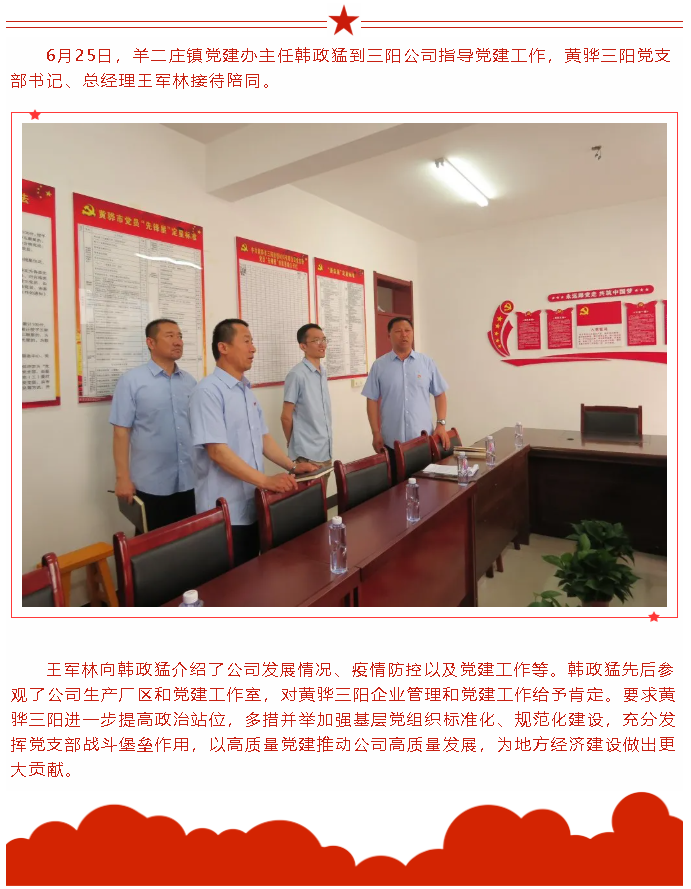 羊二莊鎮(zhèn)領導到黃驊三陽指導黨建工作20