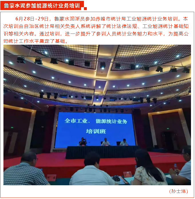 魯蒙水泥參加能源統(tǒng)計業(yè)務(wù)培訓(xùn)42
