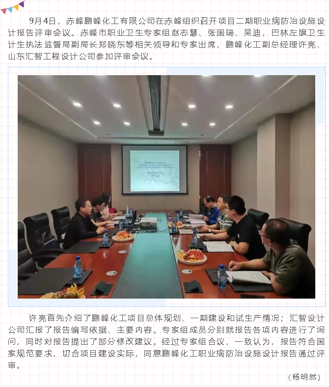 鵬峰化工順利通過(guò)職業(yè)病防治設(shè)施設(shè)計(jì)報(bào)告專家評(píng)審18